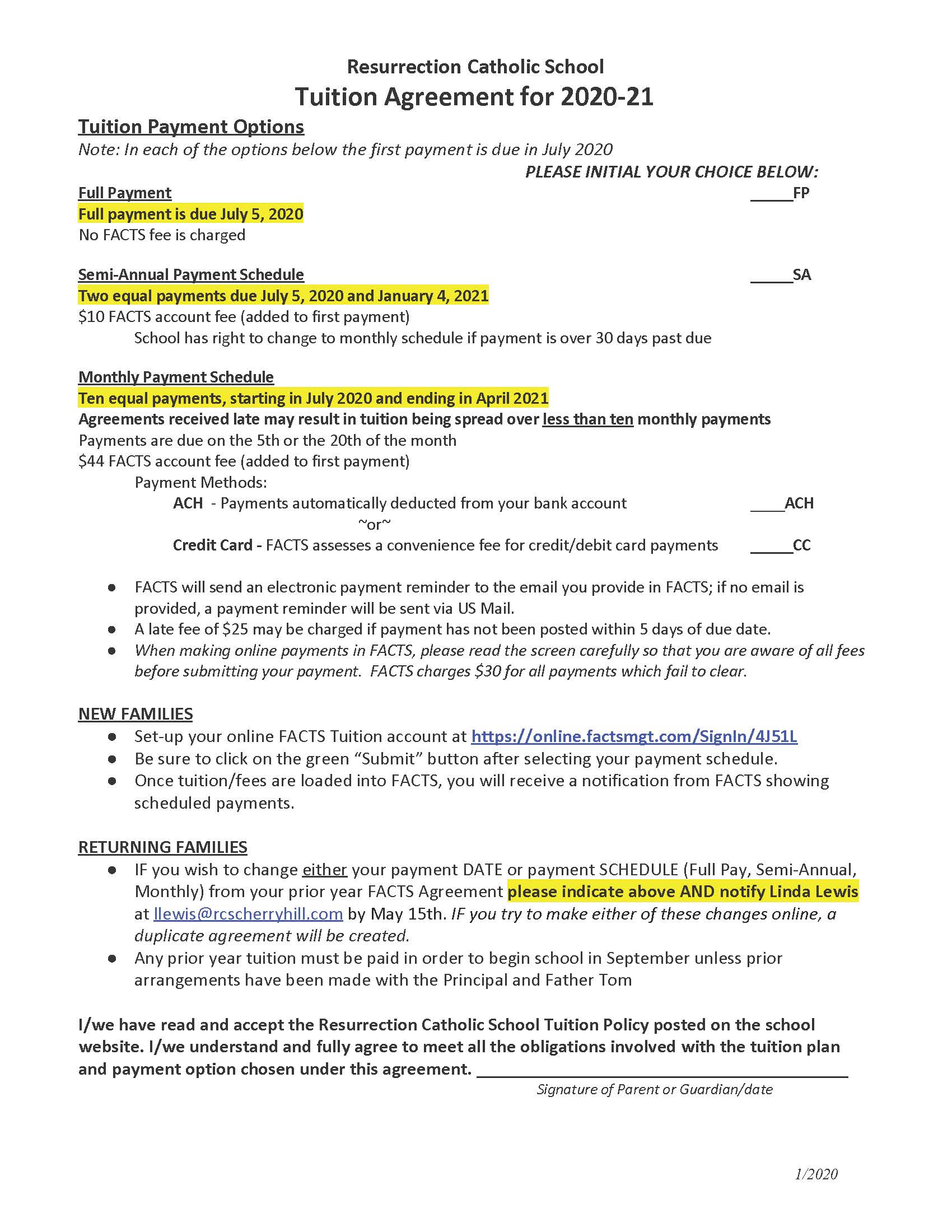 Tuition Agreement Template